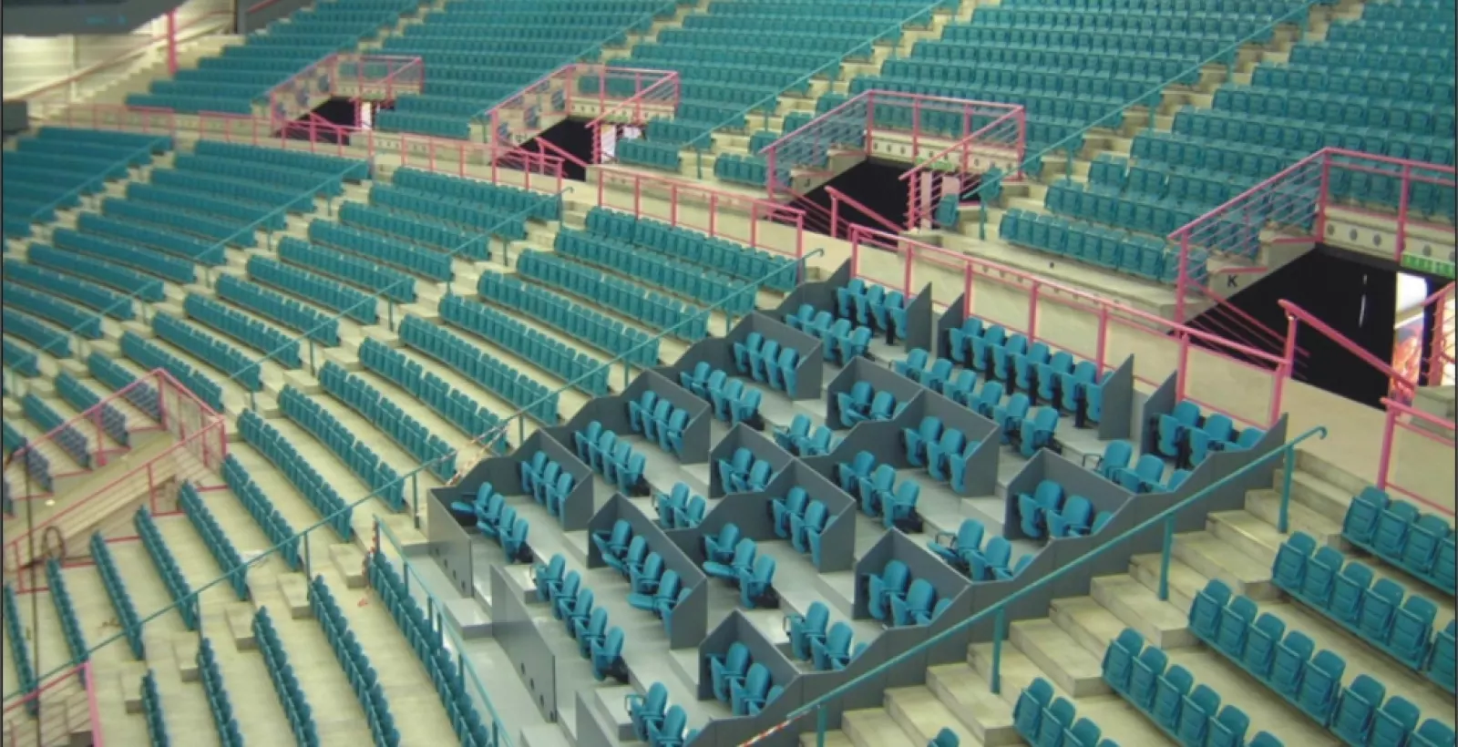 Vue des loges VIP Geneva Arena