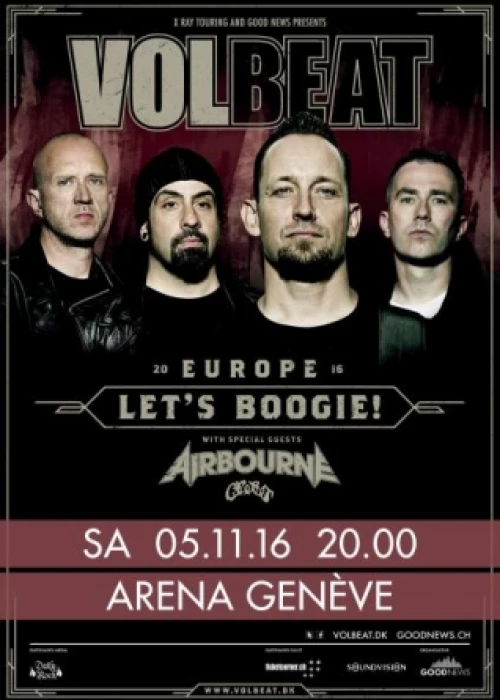 VOLBEAT (1ères parties : Crobot / AIRBOURNE)