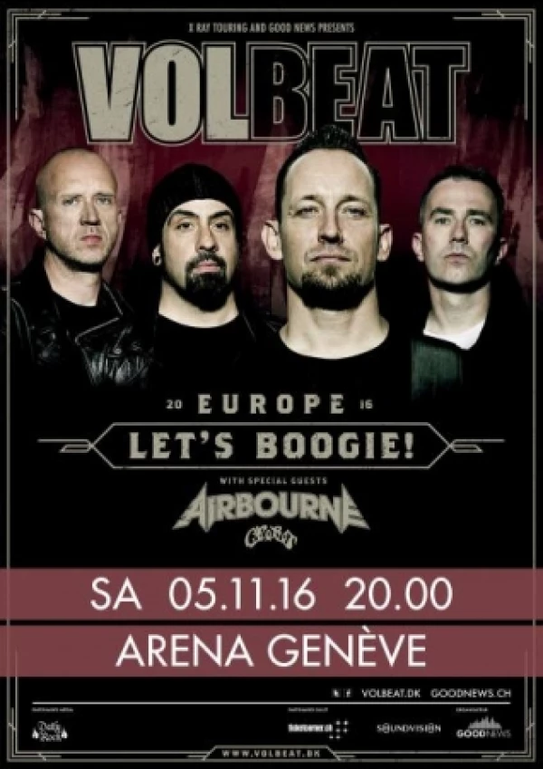 VOLBEAT (1ères parties : Crobot / AIRBOURNE)